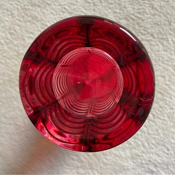 Glass Vase 10” Tall With 5” Opening For a Beautiful Bouquet of Flowers Red - Picture 10 of 12